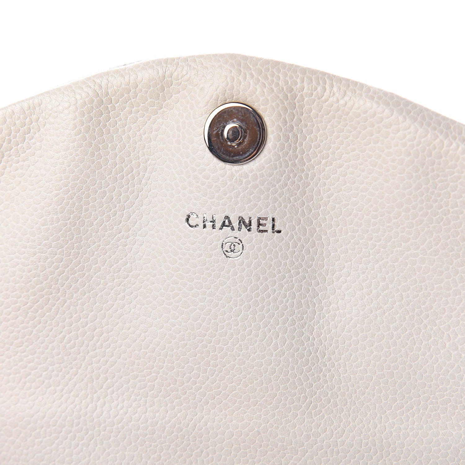 Chanel Caviar Half Moon Wallet On Chain WOC White 6 of 13
