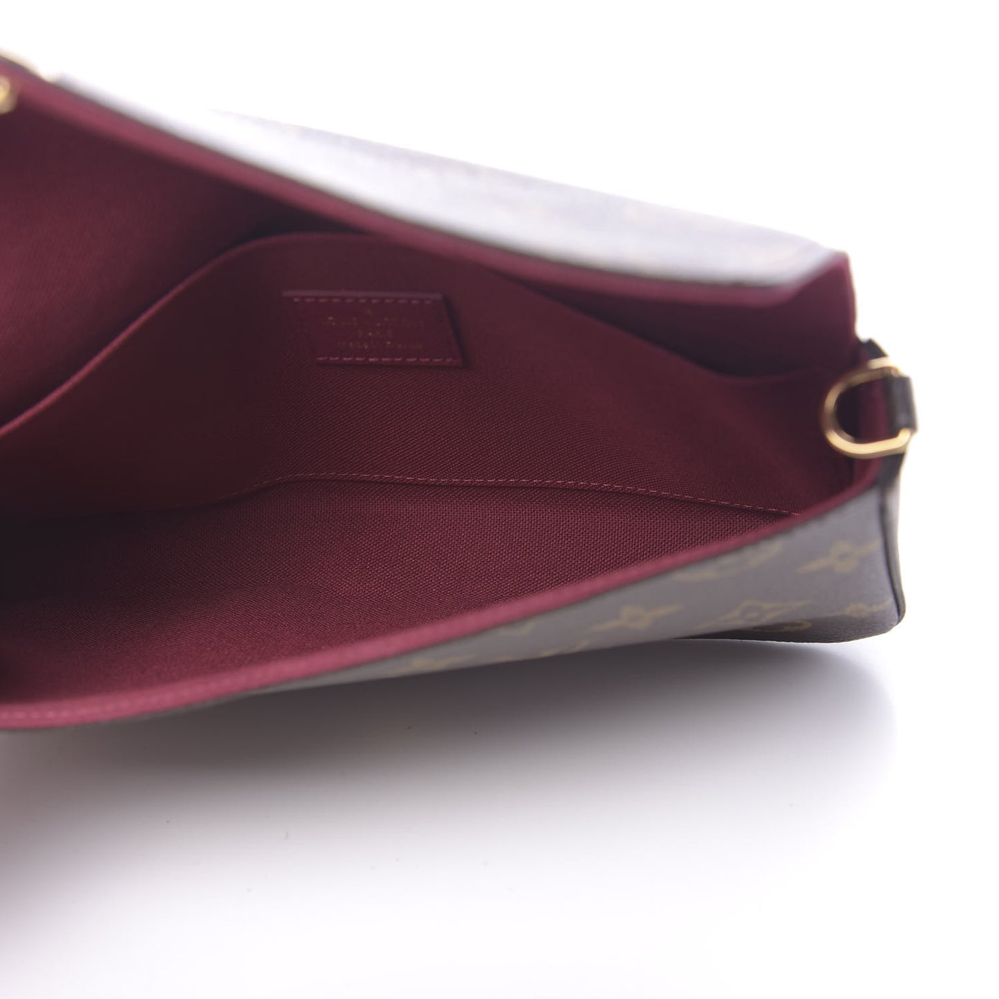 Monogram Pochette Felicie Chain Wallet Fuchsia