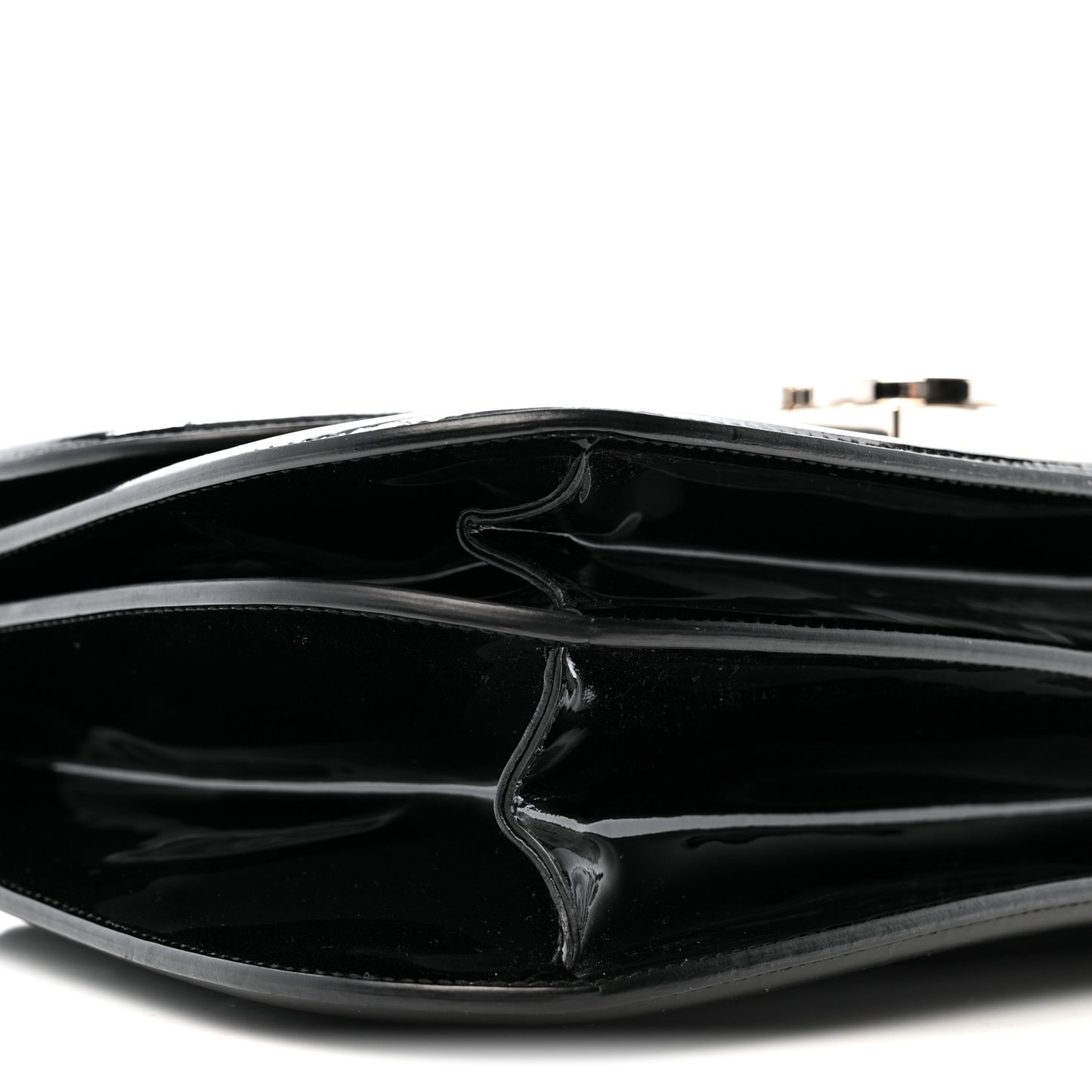 Patent Jody Shoulder Bag Black