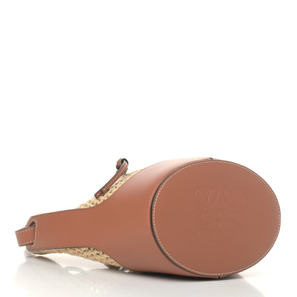 Loewe Raffia Calfskin Balloon Bucket Bag Natural Tan 3 of 4