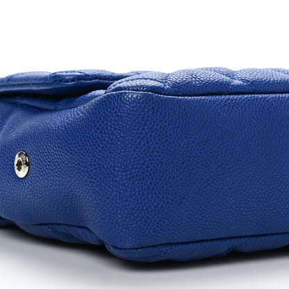 Chanel Caviar Quilted Jumbo Easy Flap Blue 9 of 10