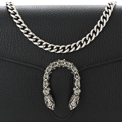 Gucci Calfskin Mini Dionysus Chain Wallet Black 8 of 13