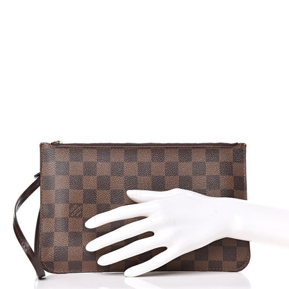 Louis Vuitton Damier Ebene Neverfull MM GM Pochette 2 of 12
