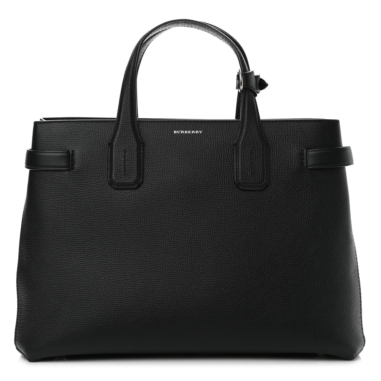 Derby Calfskin Vintage Check Medium Banner Tote Black