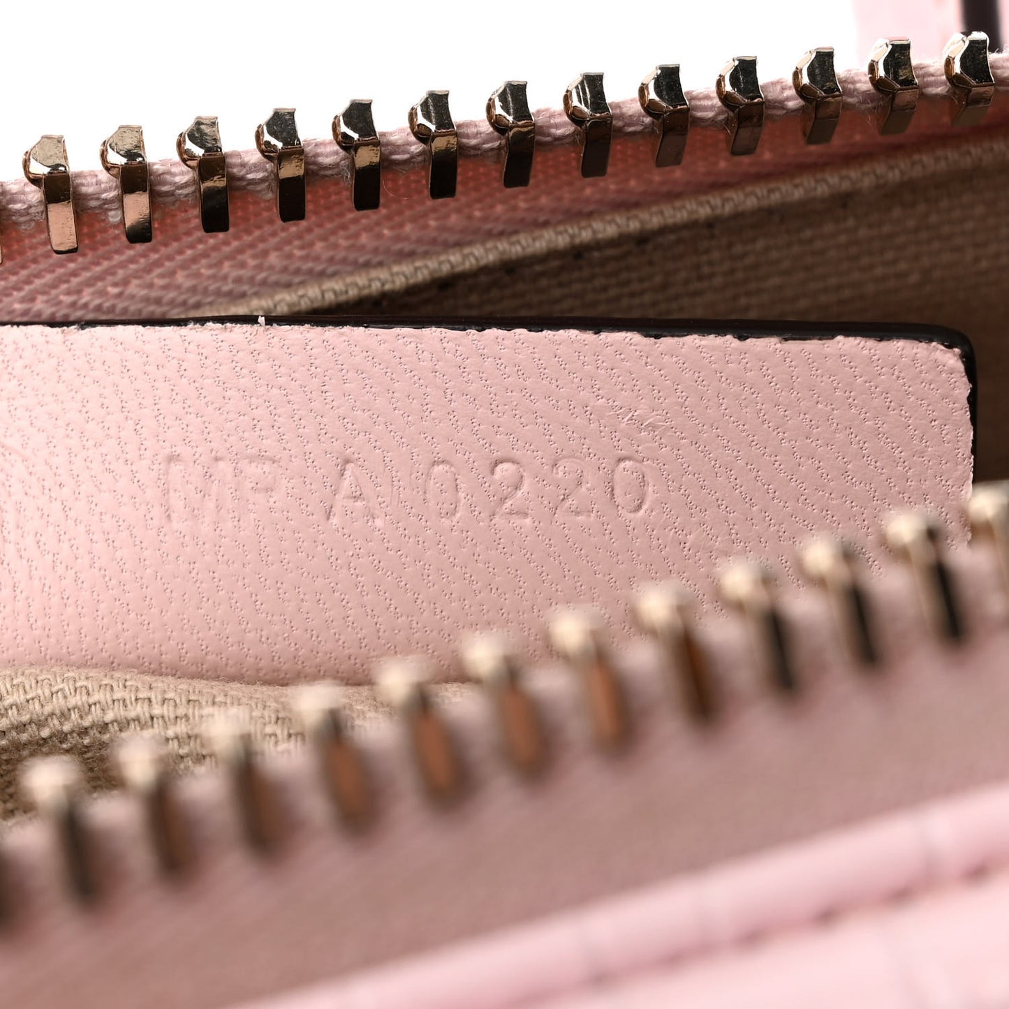 Calfskin Crocodile Embossed Mini Antigona Pink