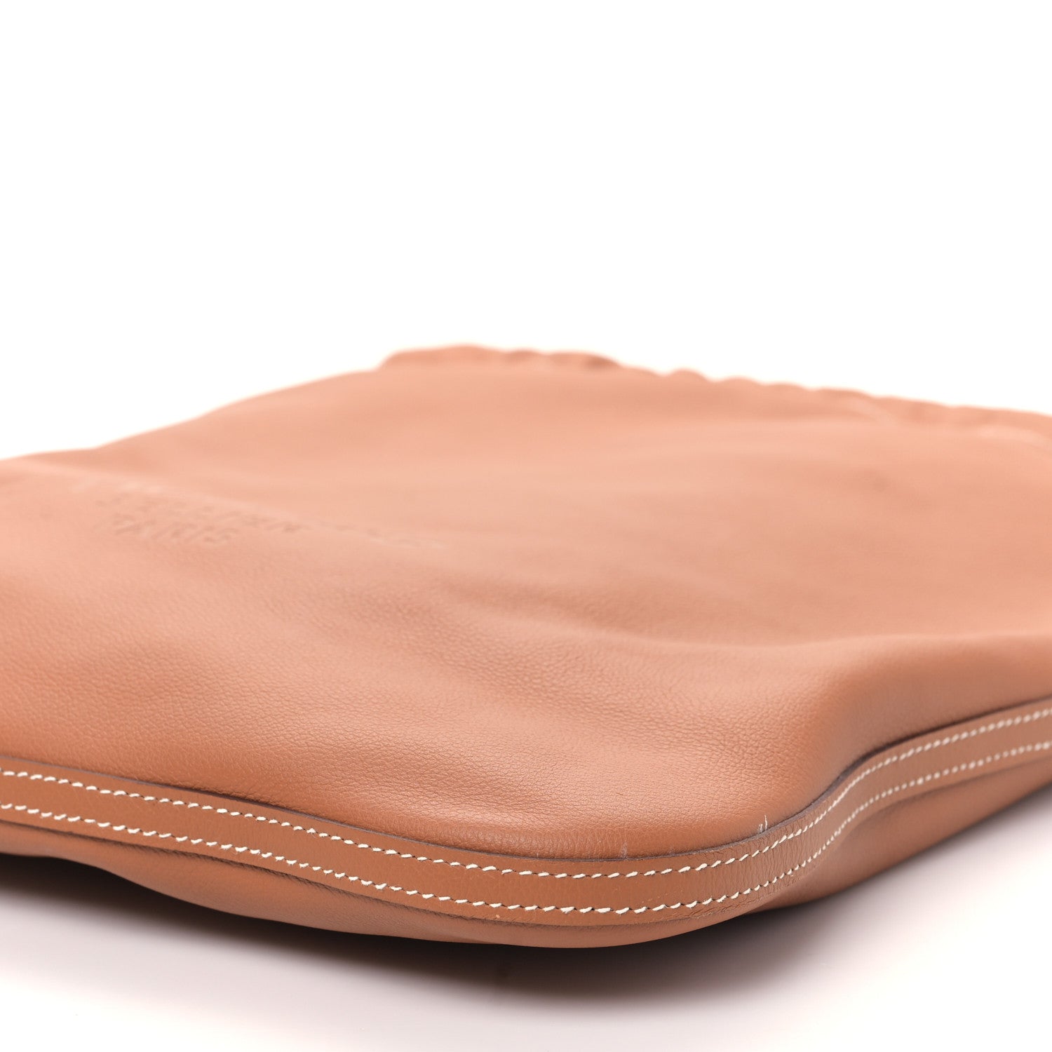 Hermes Cheri Calfskin Bridado Backpack Gold 8 of 8