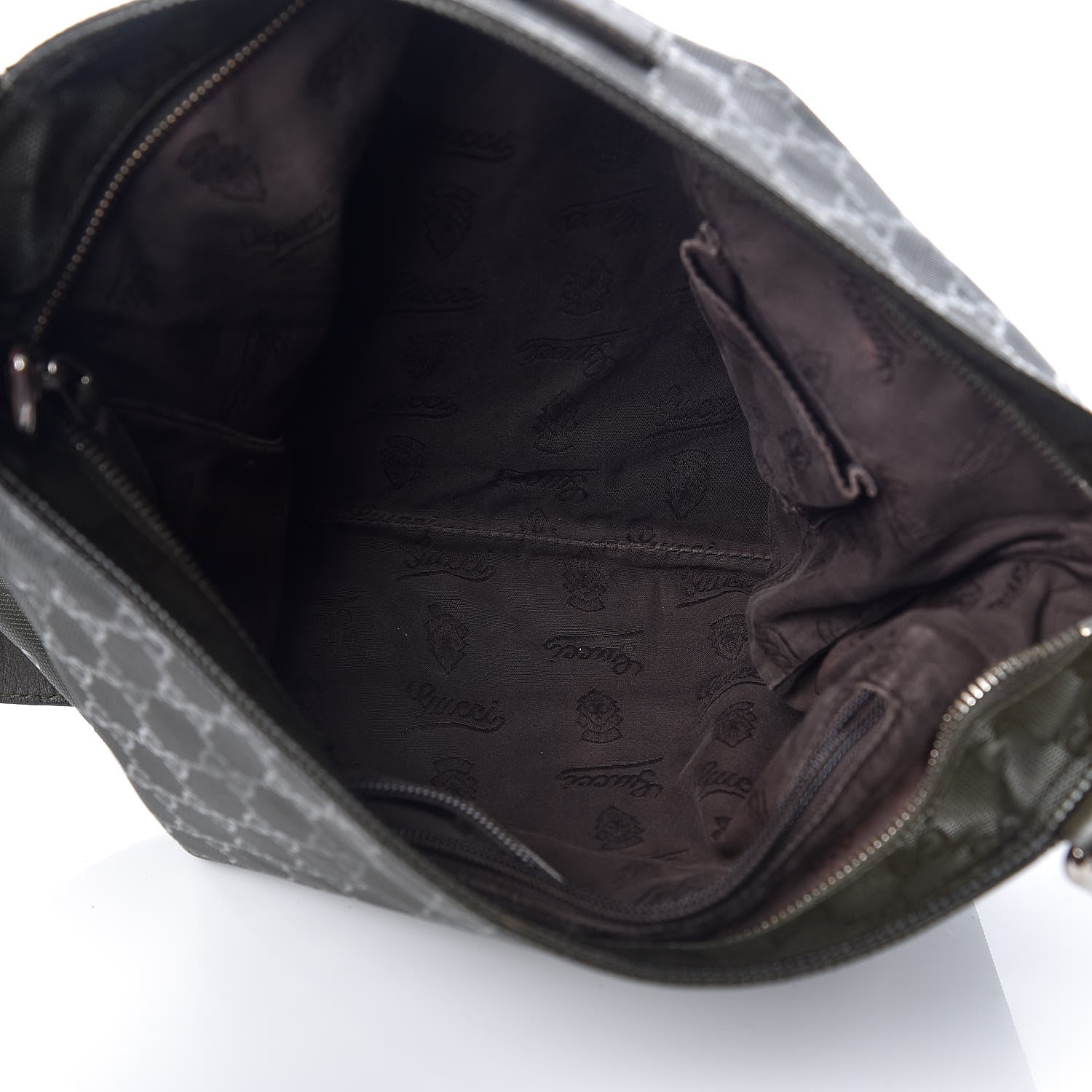 Gucci Imprime Monogram Medium Flat Messenger Bag Military 7 of 13