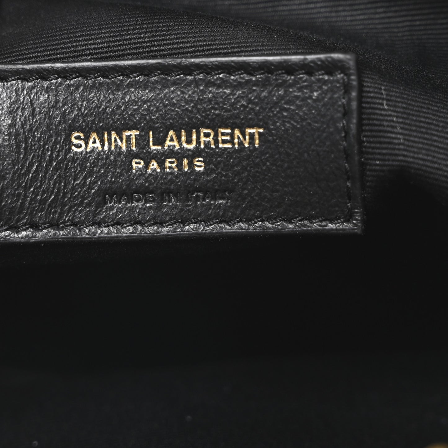 Lambskin Matelasse Monogram Joe Nano Bucket Bag Black