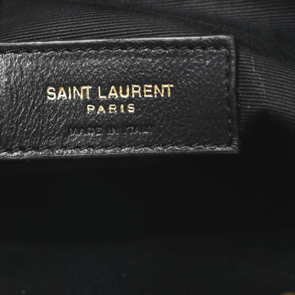 Saint Laurent Lambskin Matelasse Monogram Joe Nano Bucket Bag Black 6 of 10