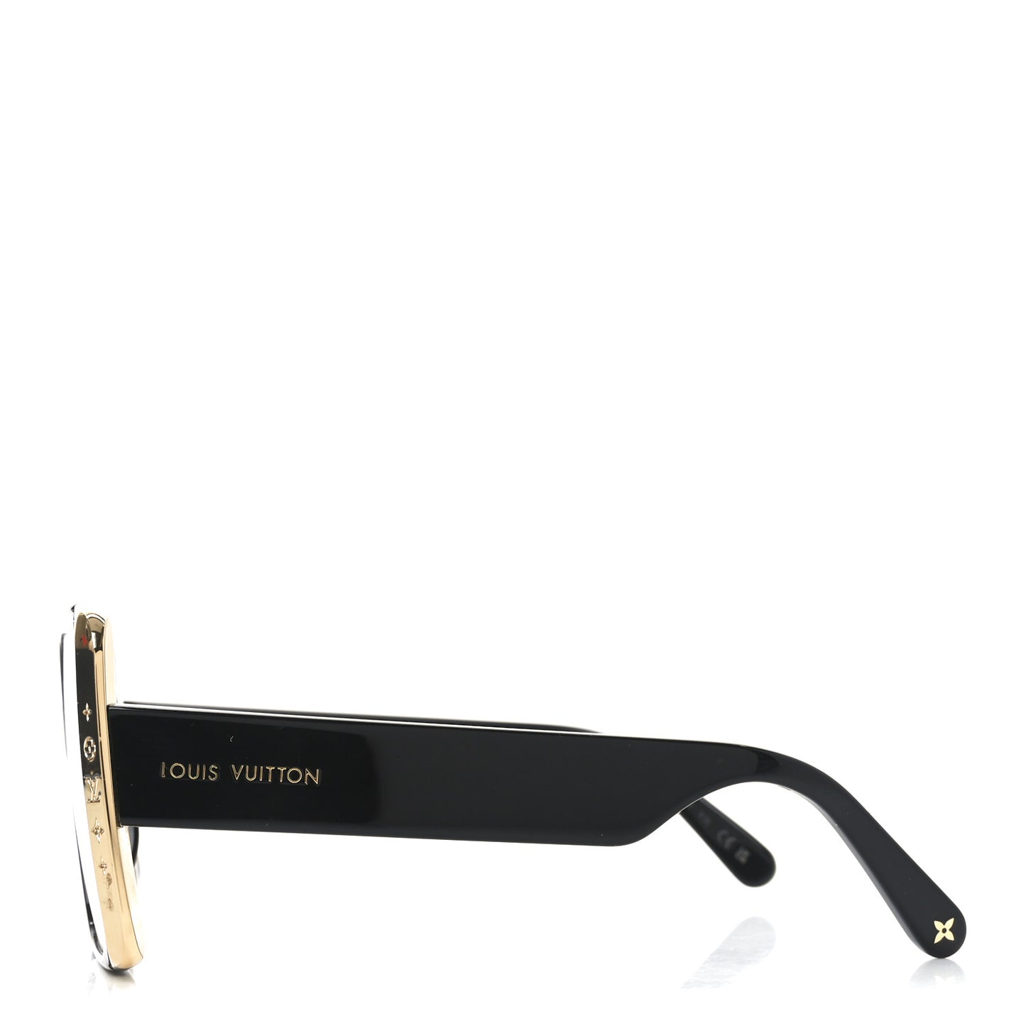 Acetate LV Moon Square Sunglasses Z1664W Black