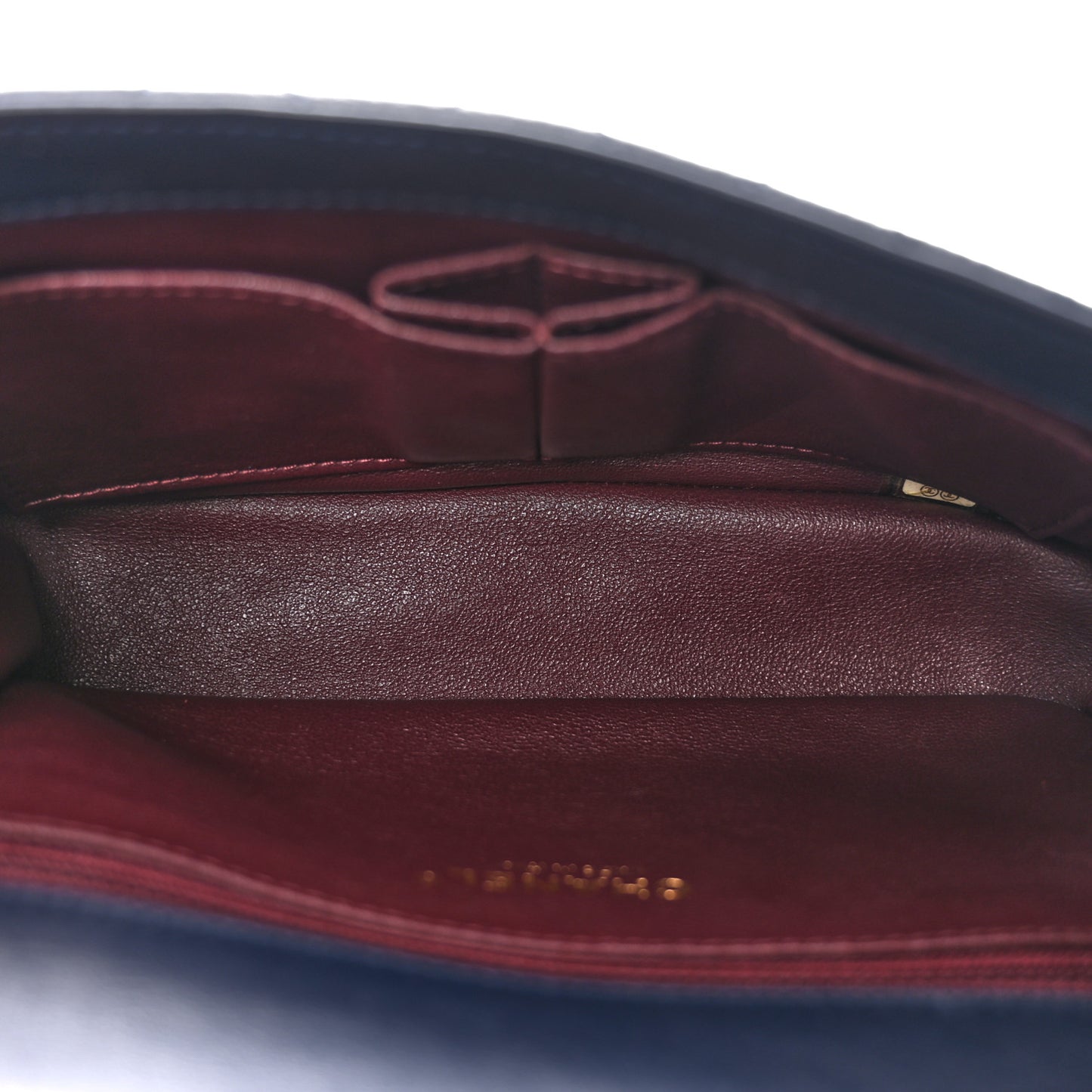 Caviar Quilted Small CC Filigree Flap Navy