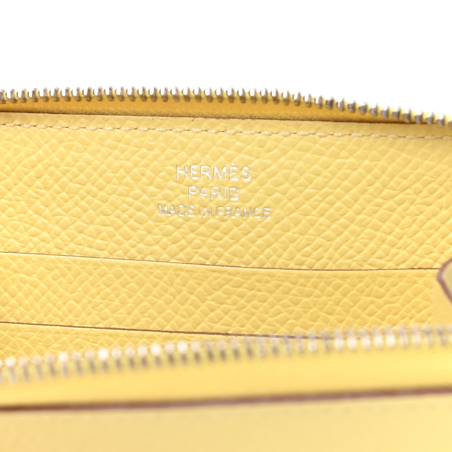 Hermes Epsom Azap Mini Wallet Jaune Poussin 6 of 8