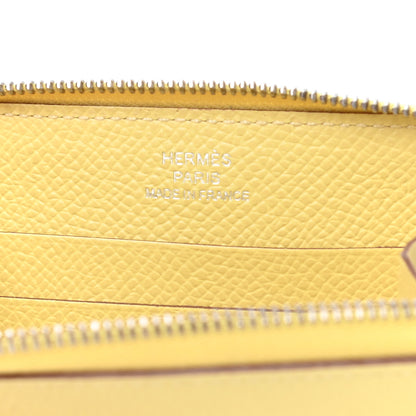 Hermes Epsom Azap Mini Wallet Jaune Poussin 6 of 8