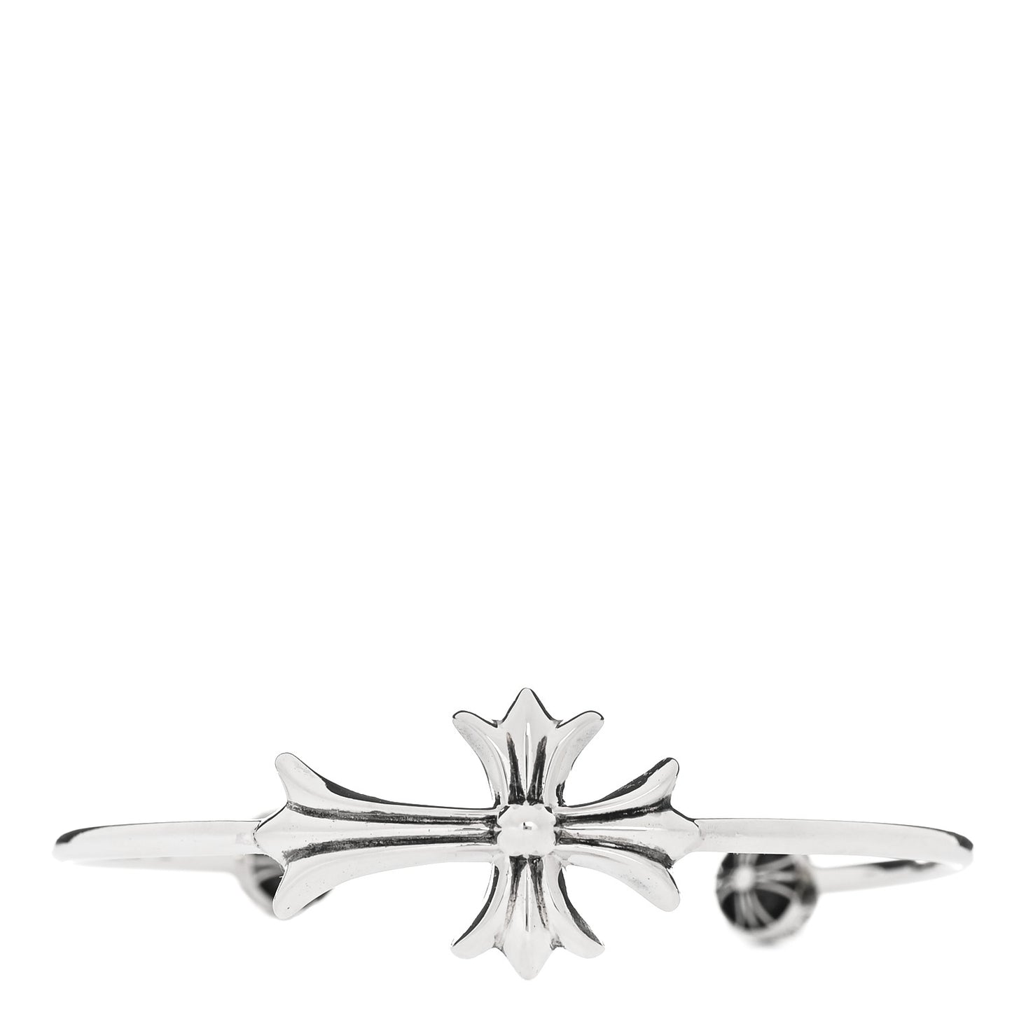 Sterling Silver Tiny E CH Cuff Bracelet