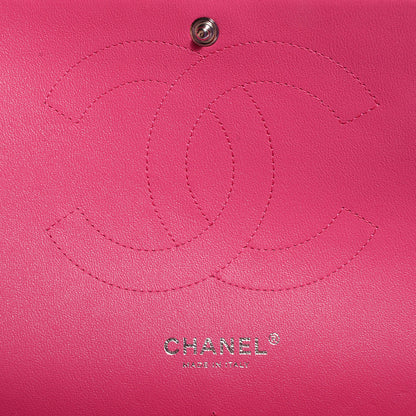 Chanel Lambskin Jumbo Double Flap Dark Pink 6 of 9