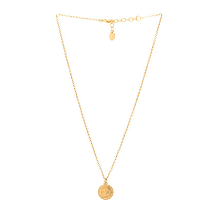 Christian Dior Metal CD Logo Necklace Gold 3 of 6