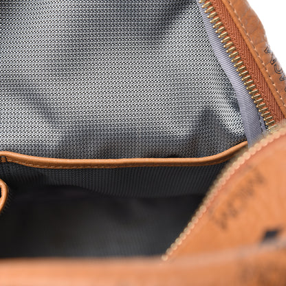 MCM Visetos Small Side Stud Stark Backpack Cognac 8 of 11