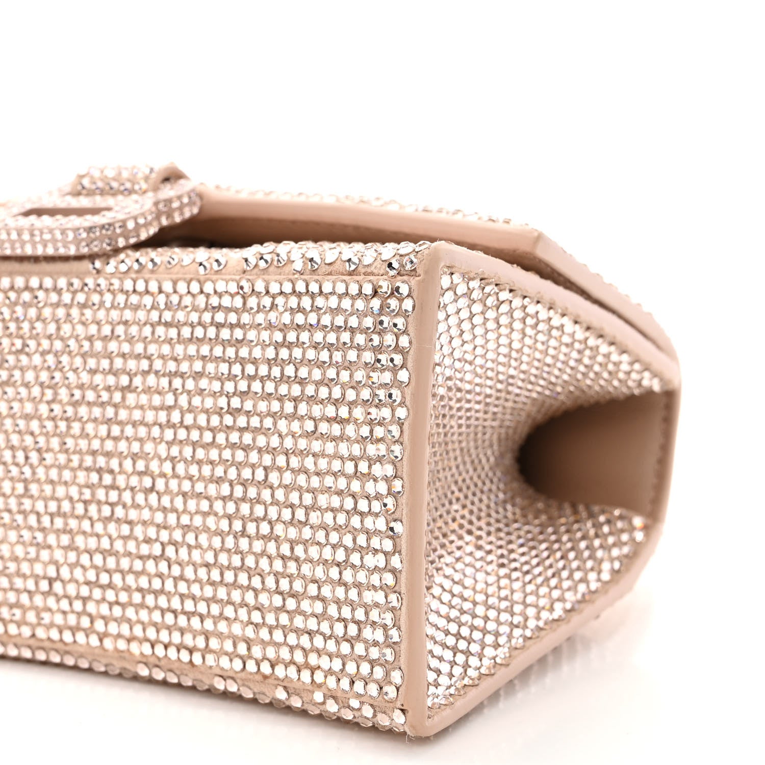 Balenciaga Strass Suede Hourglass Top Handle Bag XS Rose Gold 11 of 11