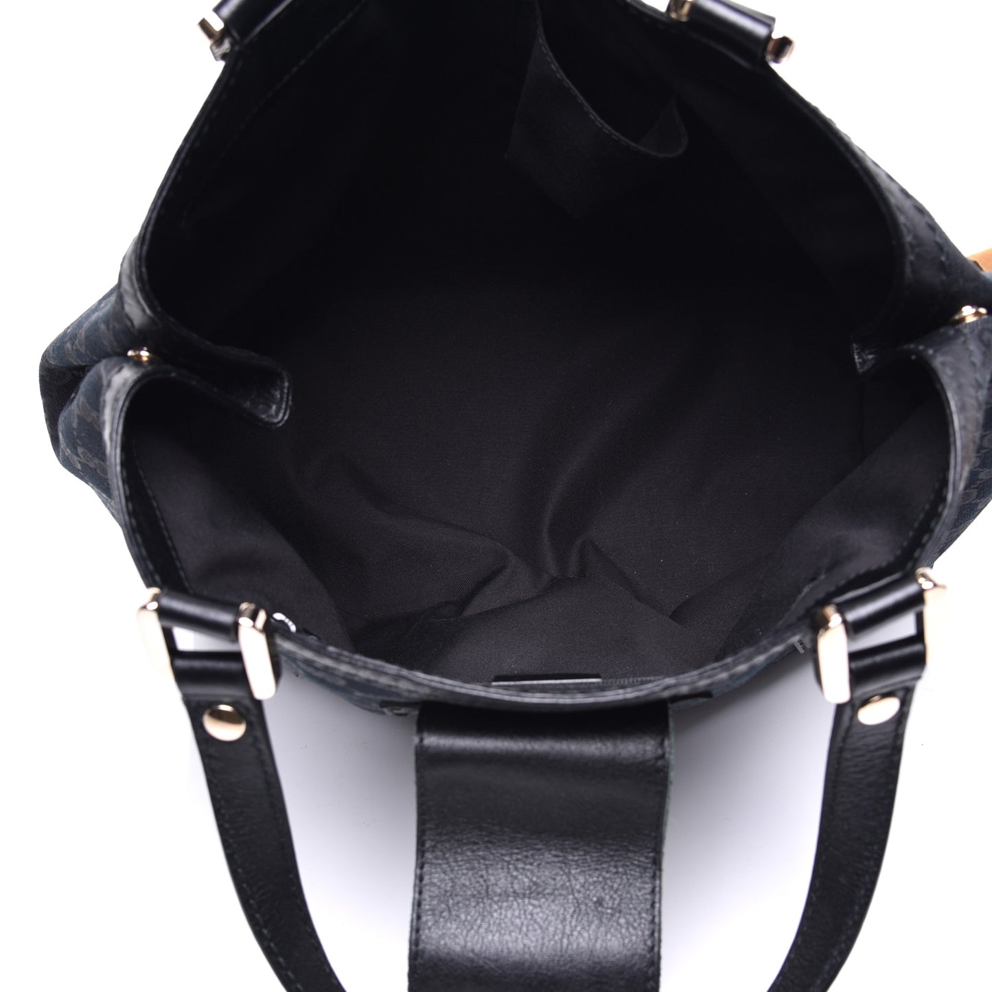 Monogram Medium New Ladies Web Tote Black