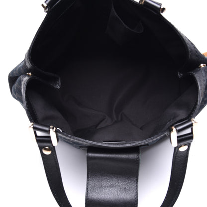 Gucci Monogram Medium New Ladies Web Tote Black 5 of 9