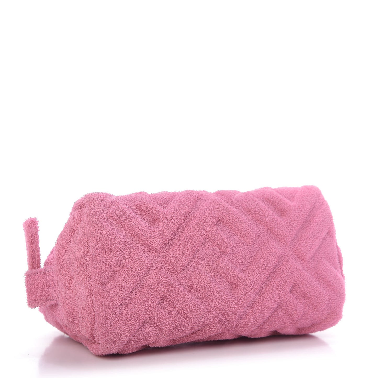Terry Cloth Vitello Century Matte FF 1974 Embossed Small Trapezoid Beauty Pouch Lollypop