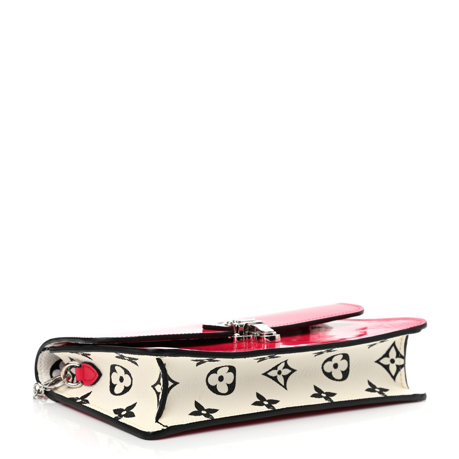 Louis Vuitton Patent Calfskin Monogram Cherrywood Chain Wallet Berlingot Pink 4 of 12