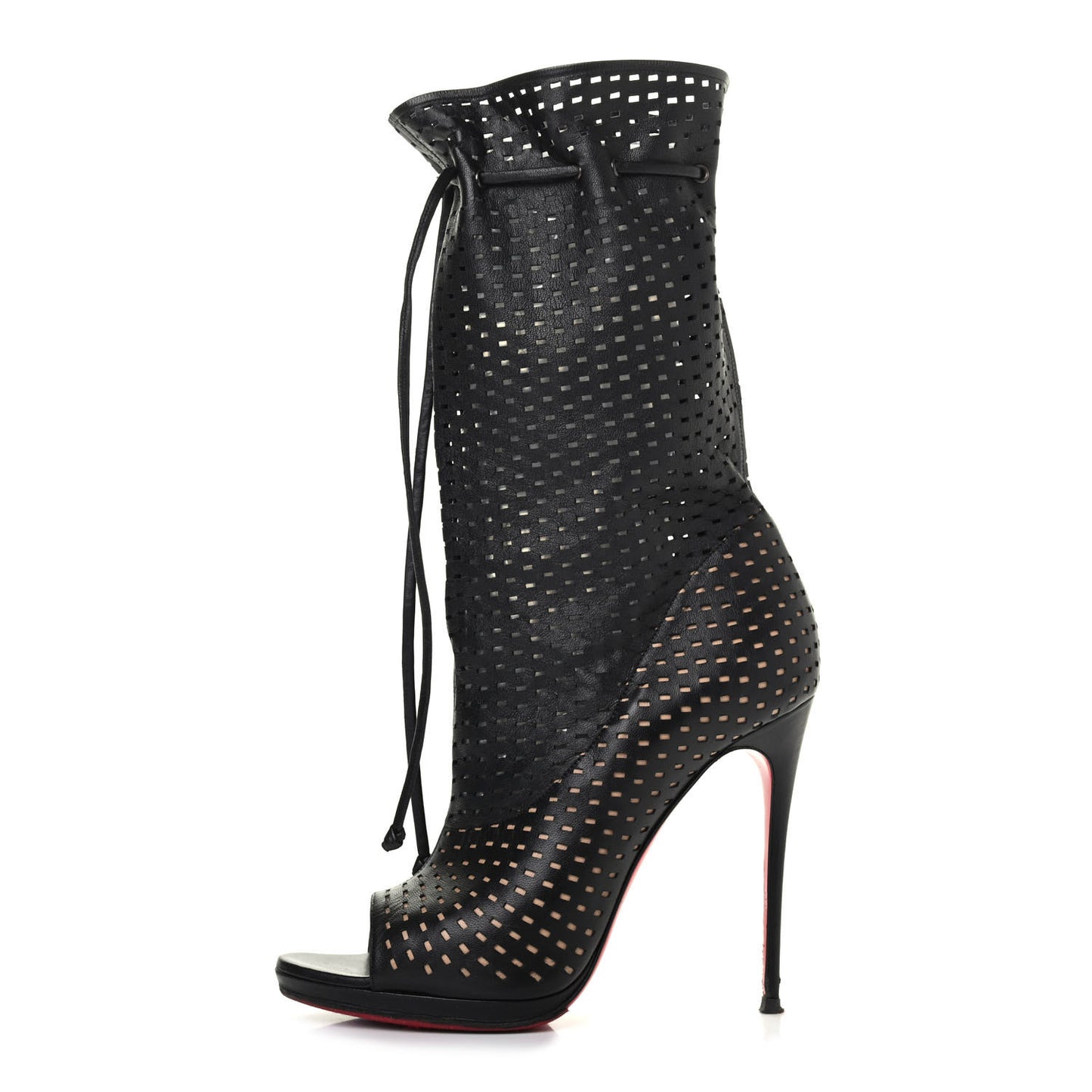 Perforated Nappa Jennifer 120 Boots 40.5 Black