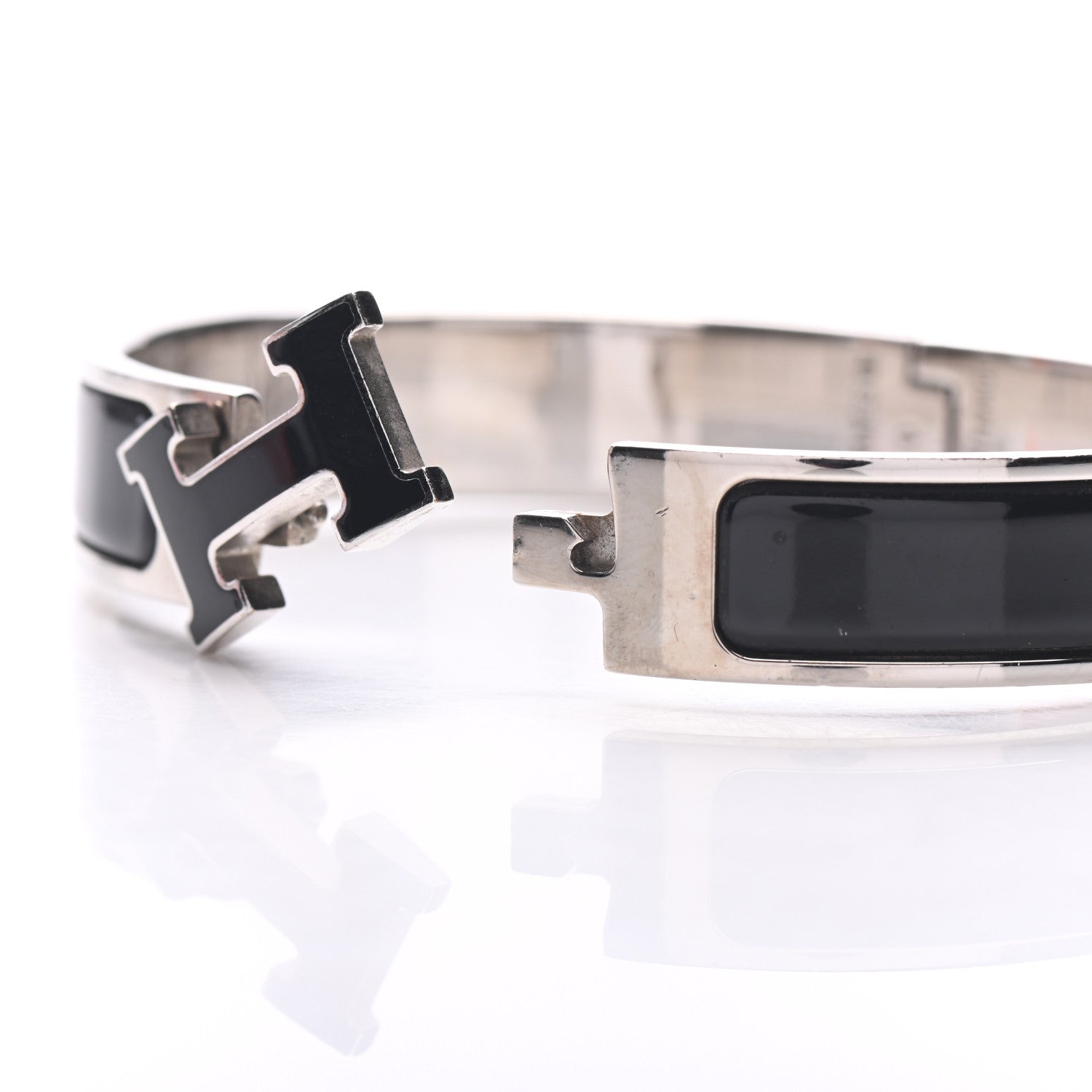 Hermes Enamel Narrow Clic Clac H Bracelet PM Black 5 of 8