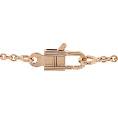 Hermes 18K Rose Gold Diamond Constance Amulettes Pendant Necklace 4 of 5