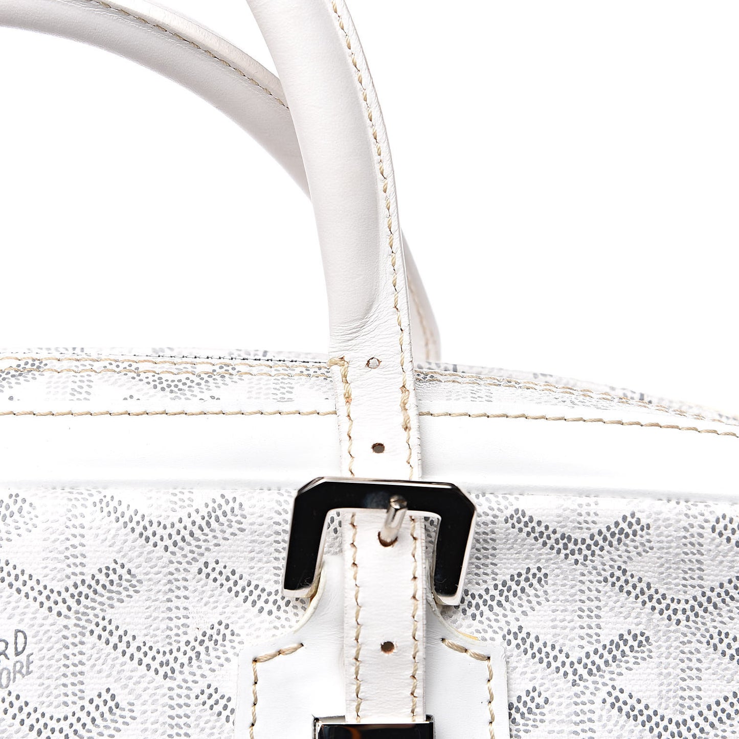 Goyardine Ambassade PM Briefcase White