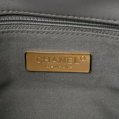 Chanel Lambskin Quilted Medium Chanel 19 Flap Dark Grey 6 of 10