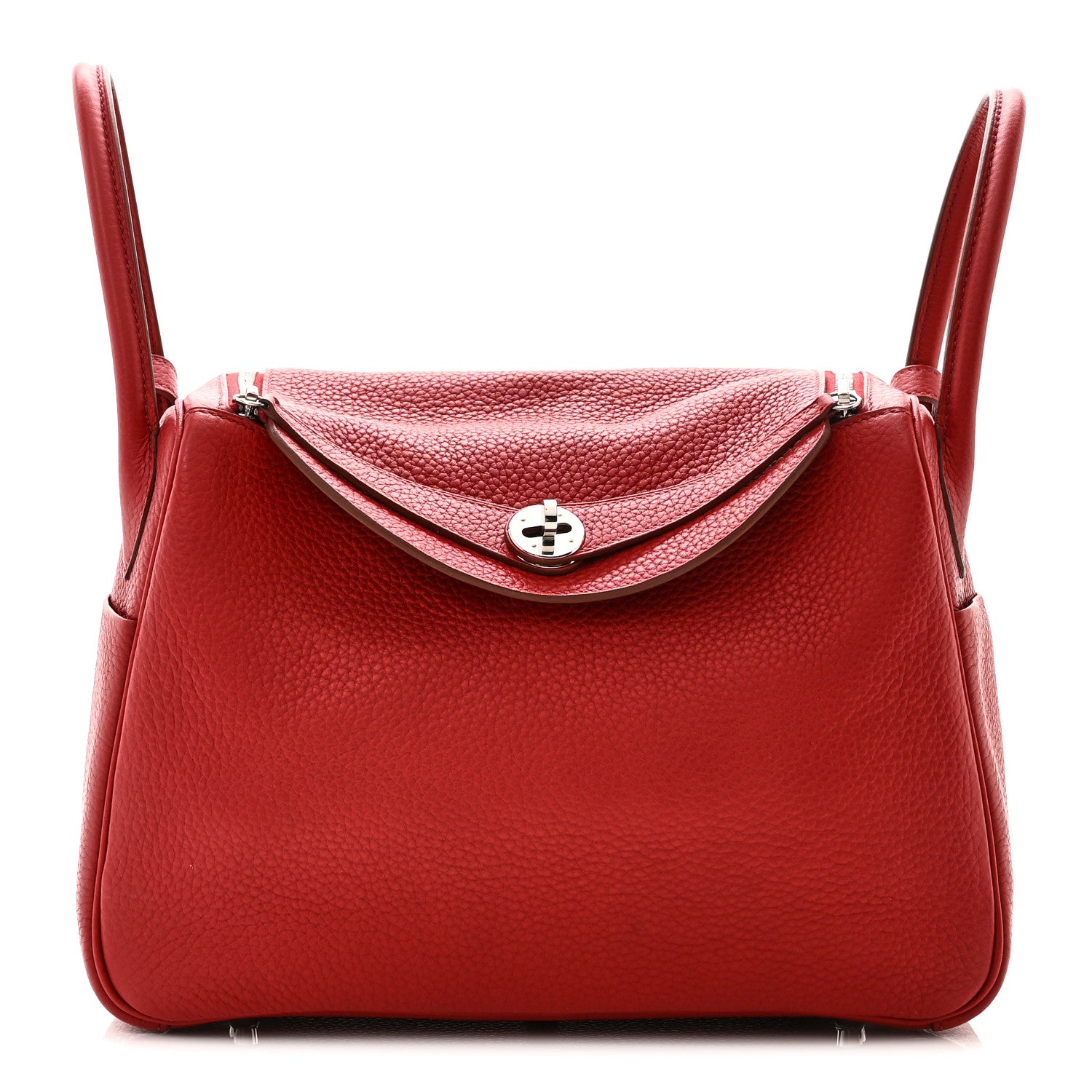 Hermes Taurillon Clemence Lindy 30 Rouge Garance 1 of 12