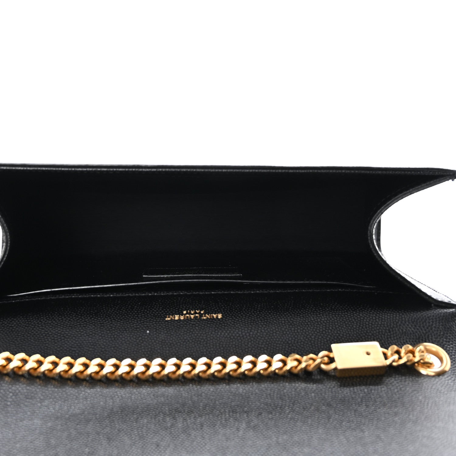 Saint Laurent SAINT LAURENT Grain De Poudre Medium Classic Monogram Kate Satchel Black 5 of 9