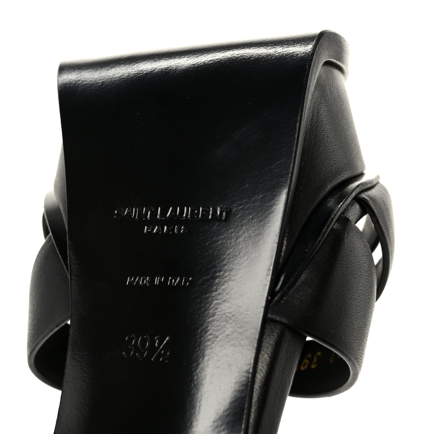 Calfskin Tribute 105 Platform Sandals 39.5 Black