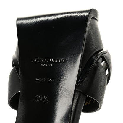 Saint Laurent Calfskin Tribute 105 Platform Sandals 39.5 Black 8 of 10