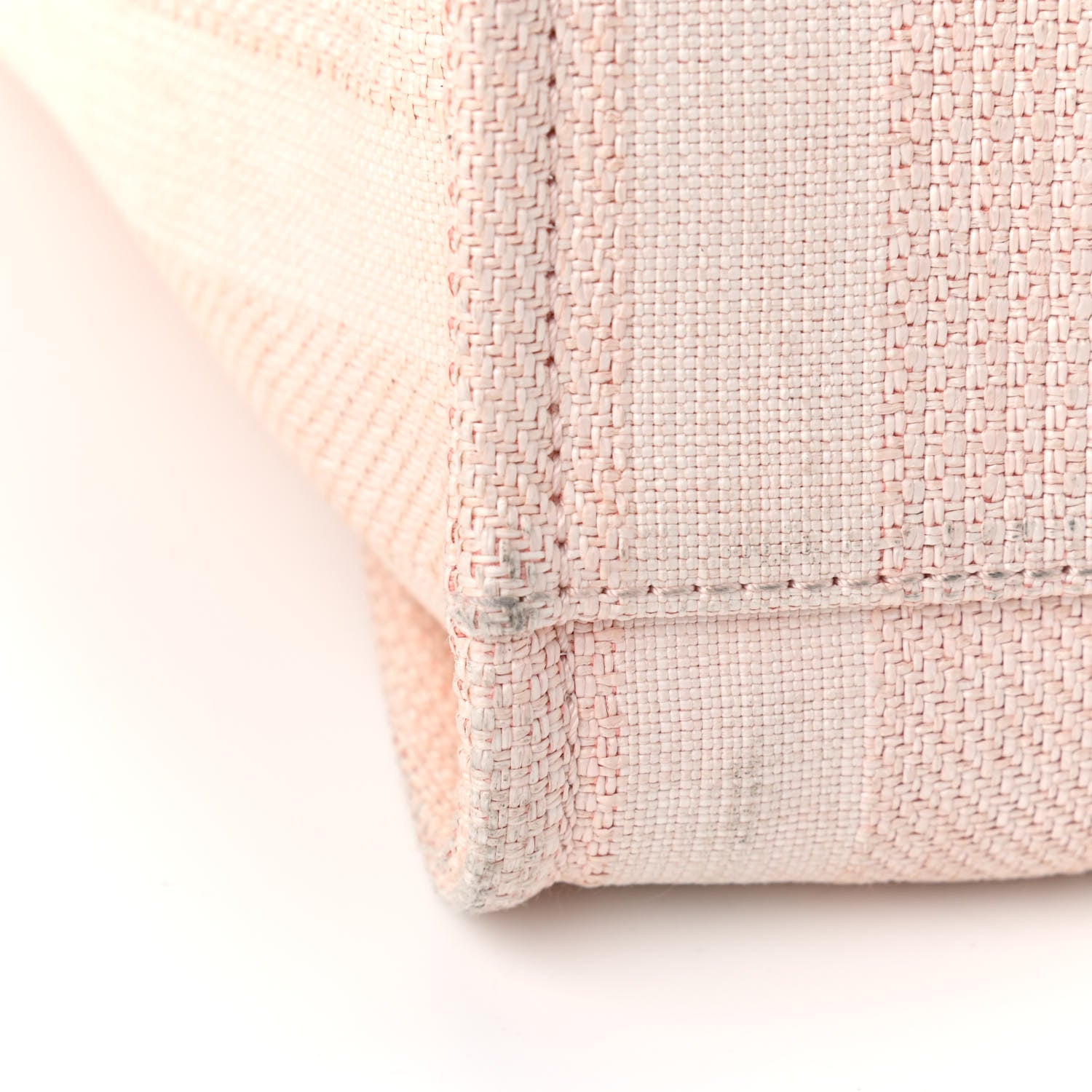 Chanel Mixed Fibers Calfskin Striped Medium Deauville Tote Light Pink 11 of 12