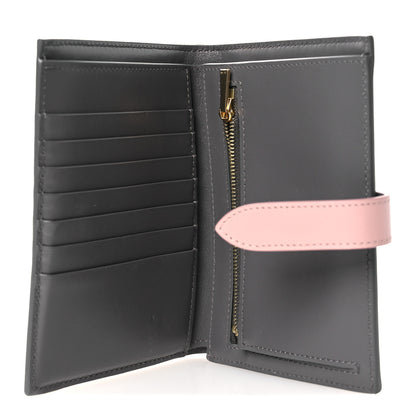 Celine Grained Calfskin Medium Multifunction Strap Wallet Grey Vintage Pink 5 of 9
