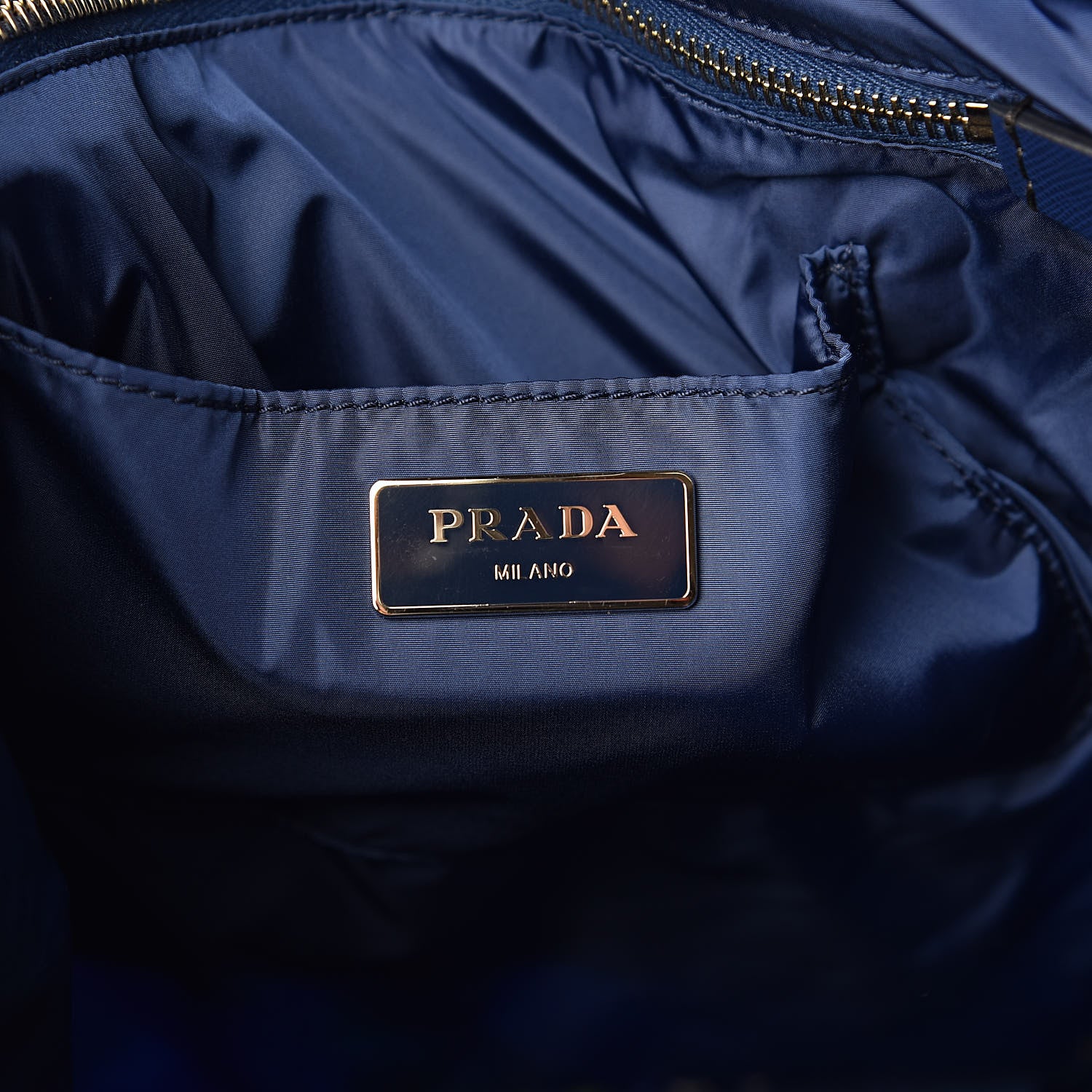 Prada Tessuto Nylon Saffiano Floral Print Tote Bluette Dis Primule 6 of 9