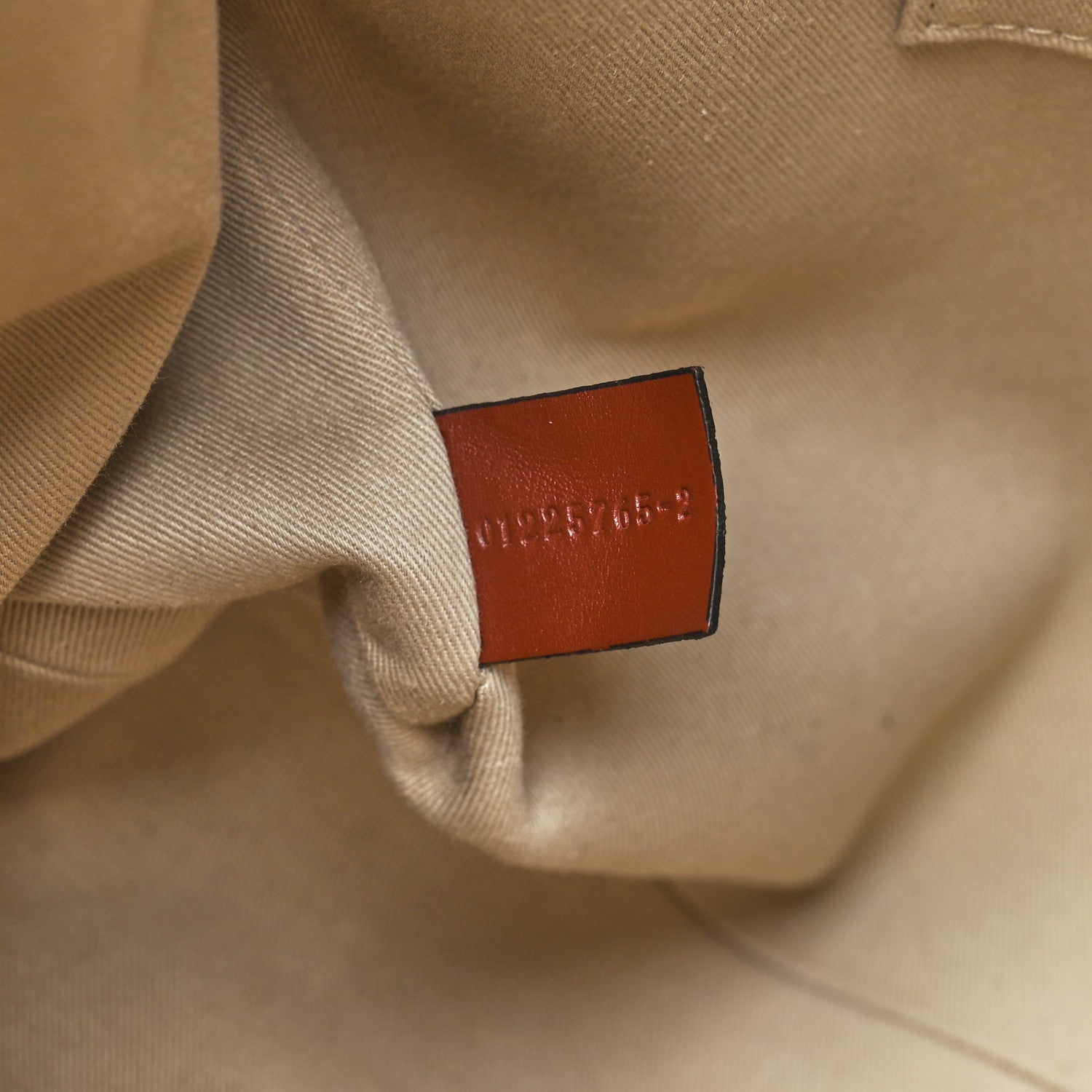 Chloe Cotton Calfskin Large Woody Ribbon Tote White Brown 7 of 13