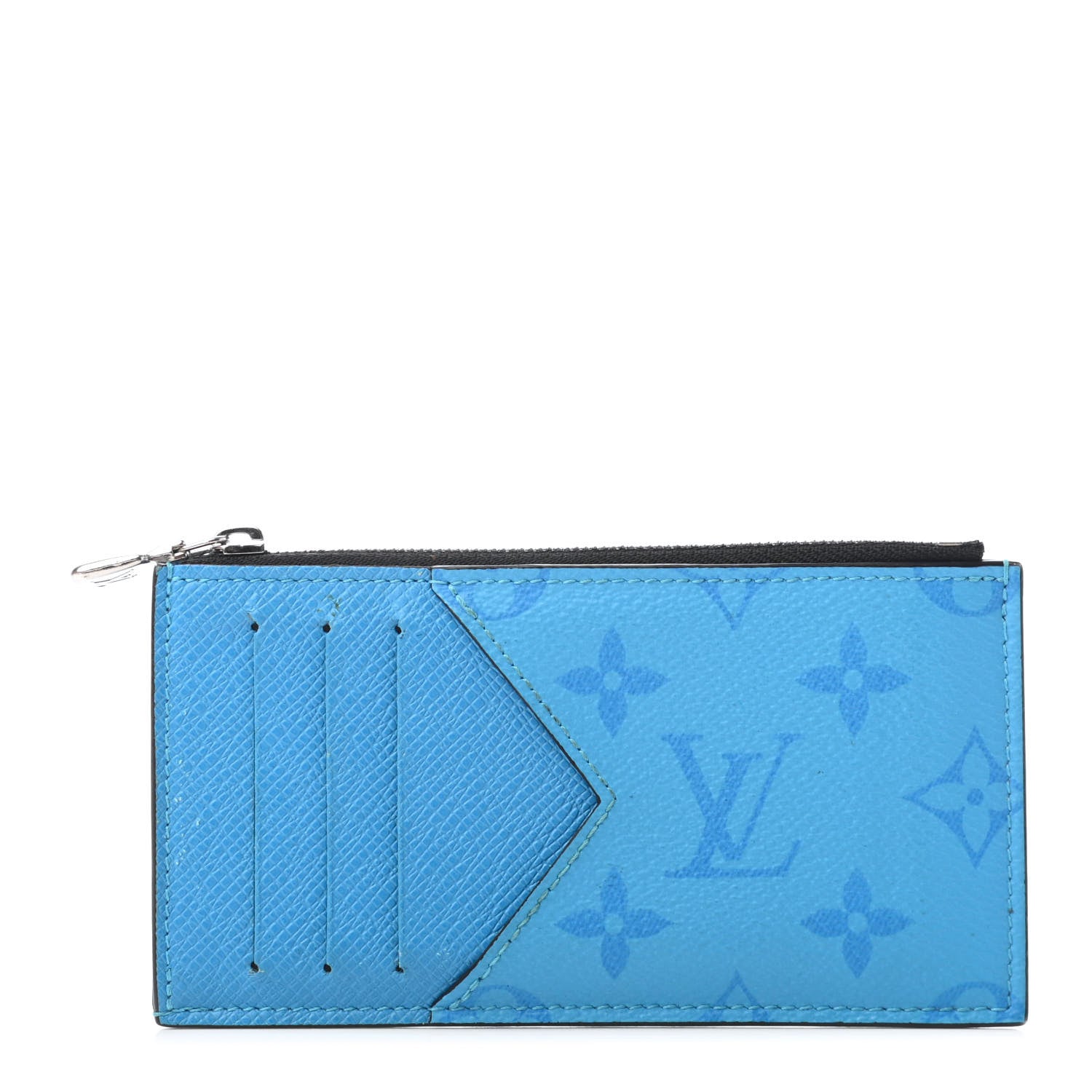 Louis Vuitton Taigarama Coin Card Holder Blue Lagoon 1 of 9