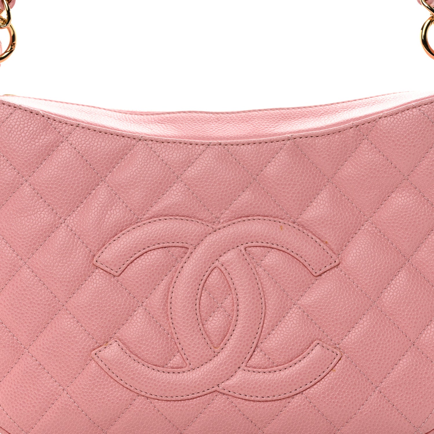 Chanel Caviar Quilted Timeless CC Shoulder Bag Pink 8 of 10