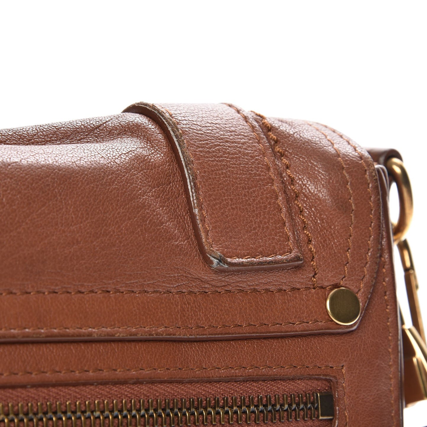 Lambskin Fringe PS1 Crossbody Pouch Dune