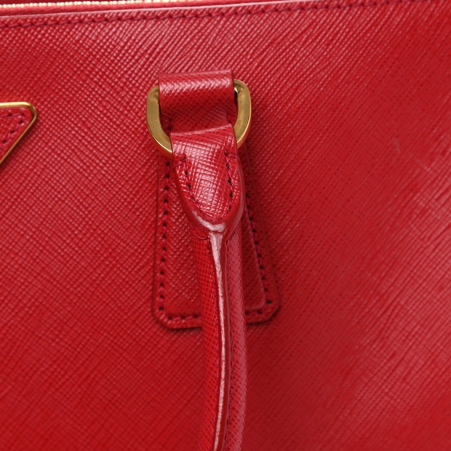 Prada Saffiano Medium Galleria Double Zip Tote Fuoco 24 of 25