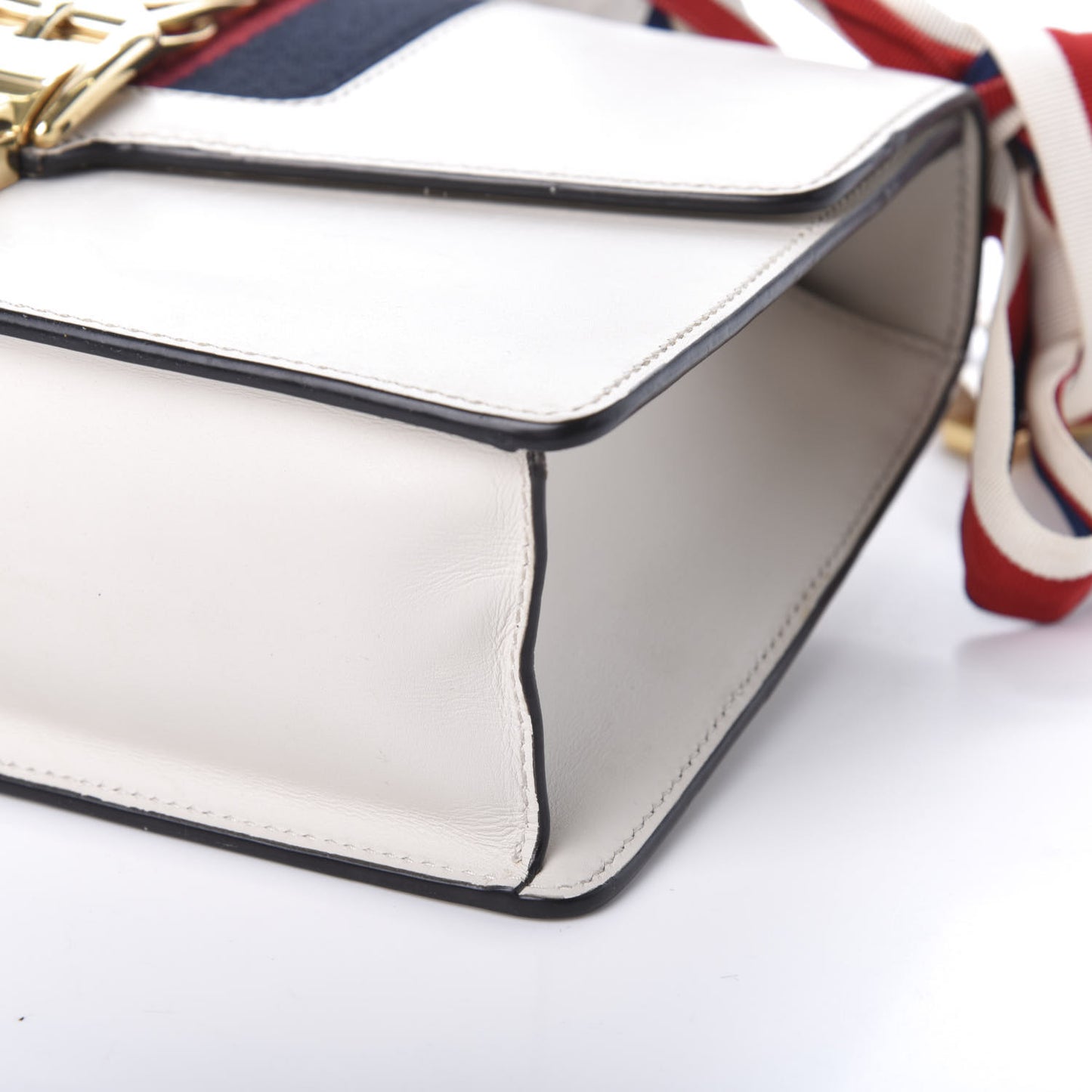 Calfskin Small Sylvie Shoulder Bag Off White