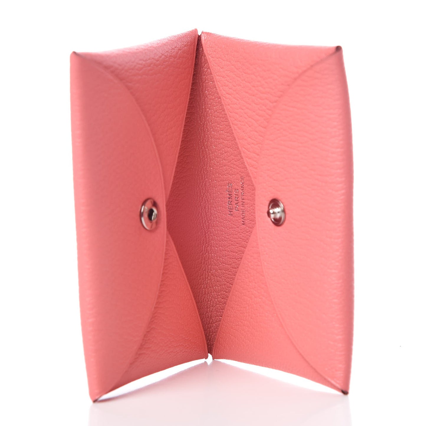 Chevre Mysore Calvi Card Case Rose Ete