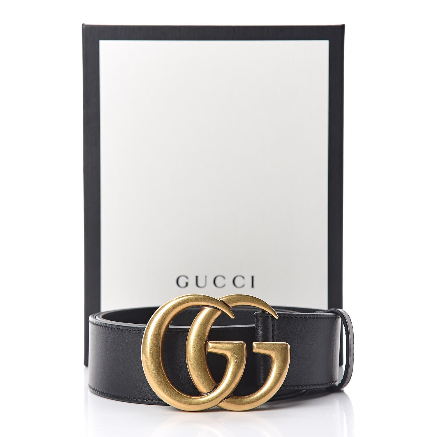 Gucci Calfskin Double G 40mm Belt 85 34 Black 7 of 7