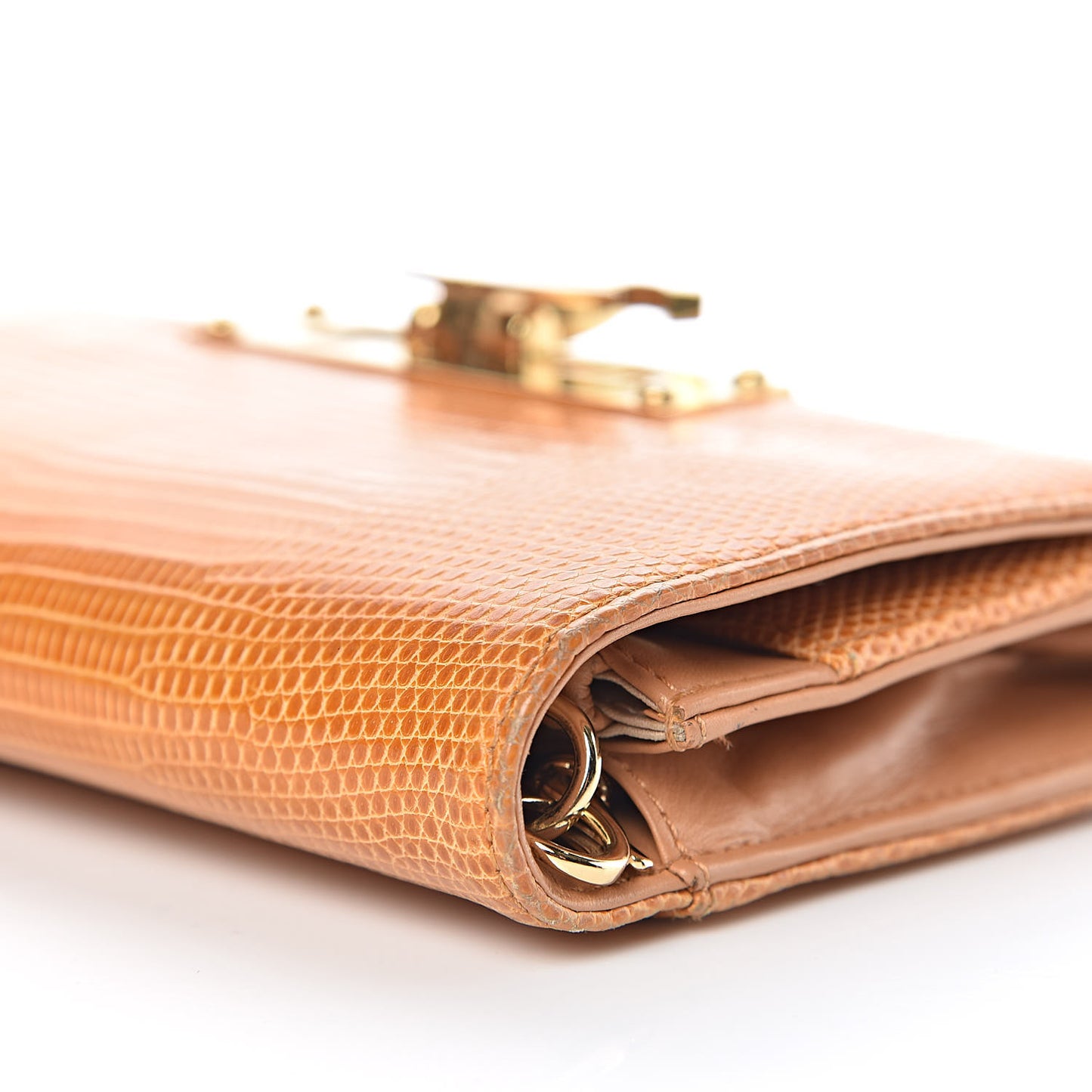 Lizard Golden Class Wallet on Chain WOC Orange
