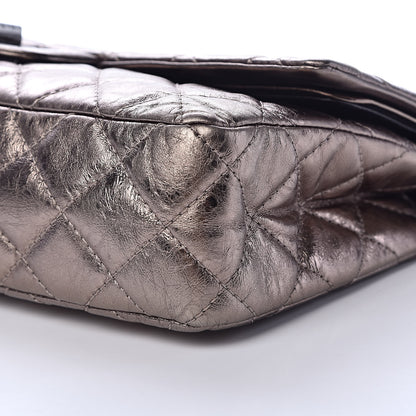 Chanel Metallic Aged Calfskin Quilted 2.55 Reissue 226 Argent Fonce 10 of 11