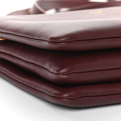 Celine Lambskin Large Trio Crossbody Bag Burgundy 5 of 10