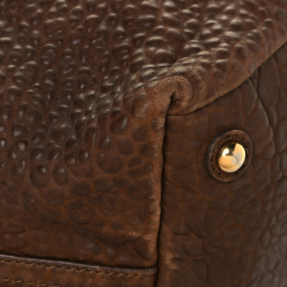 Saint Laurent Pebbled Lambskin Medium Easy Sac Brown 6 of 15